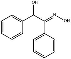 (E)-ベンゾインオキシム 化学構造式