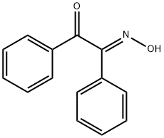 α-[(E)-ヒドロキシイミノ]-α-フェニルアセトフェノン 化学構造式
