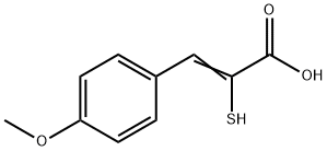α-Mercapto-4-methoxybenzeneacrylic acid Struktur