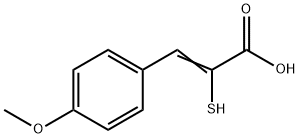 α-Mercapto-4-methoxybenzeneacrylic acid 结构式