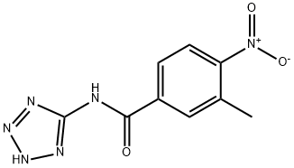 Benzamide, 3-methyl-4-nitro-N-1H-tetrazol-5-yl- (9CI) Structure