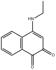 1,2-Naphthalenedione, 4-(ethylamino)- (9CI) Structure
