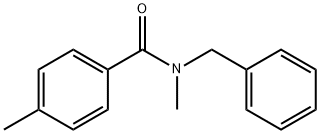N-苄基-N-甲基-4-甲基苯甲酰胺,57409-40-2,结构式