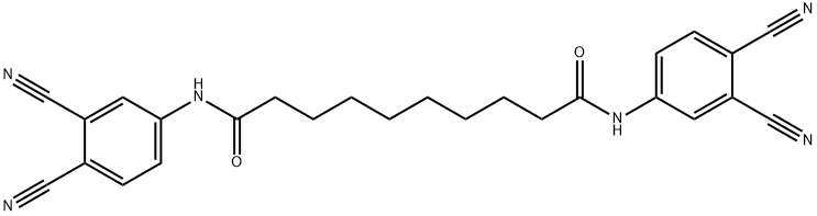 N,N'-bis(3,4-dicyanophenyl)sebacamide Struktur