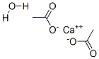 Calcium acetate monohydrate Struktur