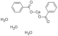 Calcium benzoate trihydrate Structure