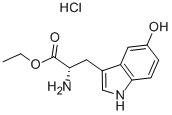 (S)-2-氨基-3-(5-羟基-1H-吲哚-3-基)丙酸乙酯盐酸盐,57432-62-9,结构式