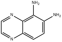 5,6-喹喔啉二胺, 57436-95-0, 结构式