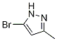 5-溴-3-甲基-1H-吡唑 结构式