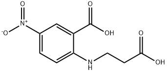 2-[(2-HYDROXYCARBONYLETHYL)-AMINO]-5-NITROBENZOIC ACID Struktur