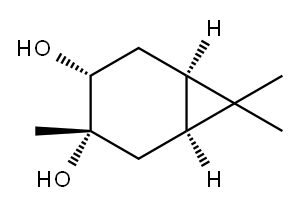 [1S-(1alpha,3alpha,4alpha,6alpha)]-3,7,7-trimethylbicyclo[4.1.0]heptane-3,4-diol Structure