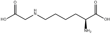 NΕ-(1-羧甲基)-L-赖氨酸 结构式