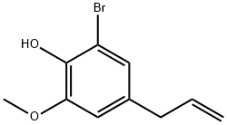 6-BROMO-4-ALLYL-2-METHOXYPHENOL,5746-37-2,结构式