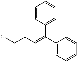1,1'-(4-chloro-1-butenylidene)bisbenzene Structure