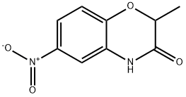 2-METHYL-6-NITRO-2H-BENZO[B][1,4]OXAZIN-3(4H)-ONE 化学構造式
