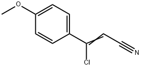 3-CHLORO-3-(4-METHOXYPHENYL)ACRYLONITRILE Structure