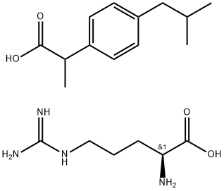 L-Arginine, α-Methyl-4-(2-Methylpropyl)benzeneacetate Struktur