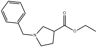 1-苄基吡咯烷-3-羧酸乙酯 结构式