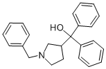 (1-Benzyl-pyrrolidin-3-yl)-diphenyl-methanol 结构式