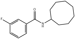 Benzamide, N-cyclooctyl-3-fluoro- (9CI) Structure