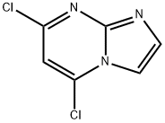 5,7-ジクロロイミダゾ[1,2-A]ピリミジン 化学構造式
