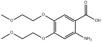 2-Amino-4,5-bis-(2-methoxy-ethoxy)-benzoic acid >98% Structure
