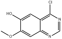 4-クロロ-6-ヒドロキシ-7-メトキシキナゾリン 化学構造式