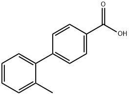 2'-甲基联苯-4-甲酸 结构式