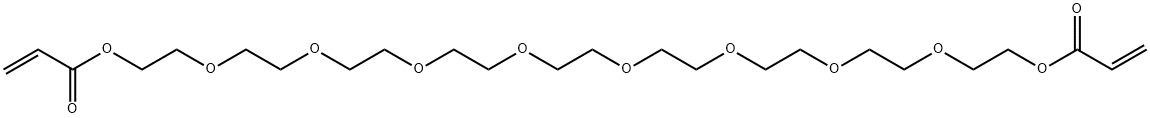 3,6,9,12,15,18,21,24-octaoxahexacosane-1,26-diyl diacrylate Struktur