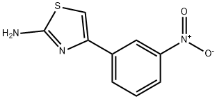 2-アミノ-4-(3-ニトロフェニル)チアゾール 化学構造式