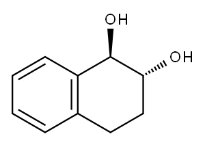 (1R,2R)-trans-1,2,3,4-Tetrahydro-1,2-naphthalenediol Structure