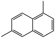 1,6-ジメチルナフタレン 化学構造式