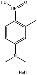 [4-(ジメチルアミノ)-2-メチルフェニル]ホスフィン酸ナトリウム 化学構造式