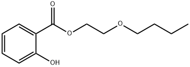 2-butoxyethyl 2-hydroxybenzoate Struktur