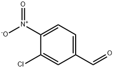 3-クロロ-4-ニトロベンズアルデヒド 化学構造式