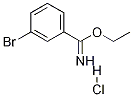 ethyl 3-bromobenzenecarboximidoate hydrochloride 化学構造式