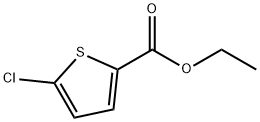 5-クロロチオフェン-2-カルボン酸エチル 化学構造式