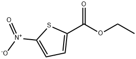 5-硝基-2-噻吩甲酸乙酯 结构式