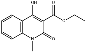 1,2-DIHYDRO-4-HYDROXY-1-METHYL-2-OXO-3-QUINOLINECARBOXYLIC ACID ETHYL ESTER Structure