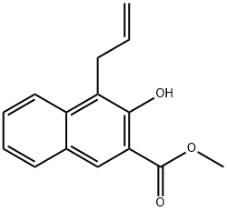 4-Allyl-3-hydroxy-2-naphthalenecarboxylic acid methyl ester Structure