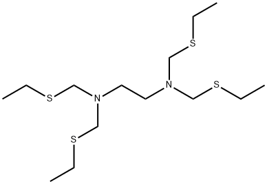 N,N,N',N'-Tetra(ethylthiomethyl)ethylenediamine,5752-43-2,结构式