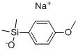 SODIUM DIMETHYL(4-METHOXYPHENYL)SILANOLATE Struktur