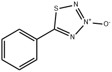 5-Phenyl-1,2,3,4-thiatriazole 3-oxide Struktur