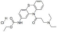 ETHACIZINE HYDROCHLORIDE, 57530-40-2, 结构式