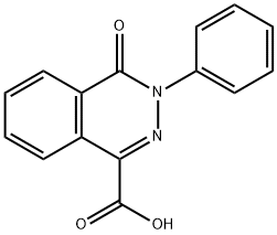 4-oxo-3-phenyl-phthalazine-1-carboxylic acid 化学構造式