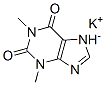 3,7-dihydro-1,3-dimethyl-1H-purine-2,6-dione, potassium salt 结构式