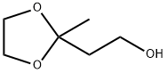 2-甲基-1,3-二氧戊环-2-乙醇, 5754-32-5, 结构式