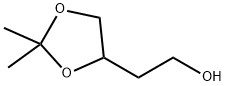 4-(2-ヒドロキシエチル)-2,2-ジメチル-1,3-ジオキソラン 化学構造式