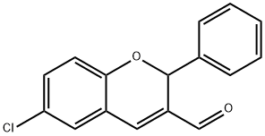 2H-1-BENZOPYRAN-3-CARBOXALDEHYDE, 6-CHLORO-2-PHENYL- Struktur