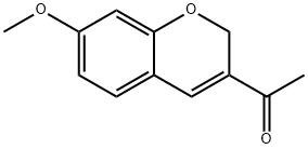 3-Acetyl-7-methoxy-2H-1-benzopyran Struktur